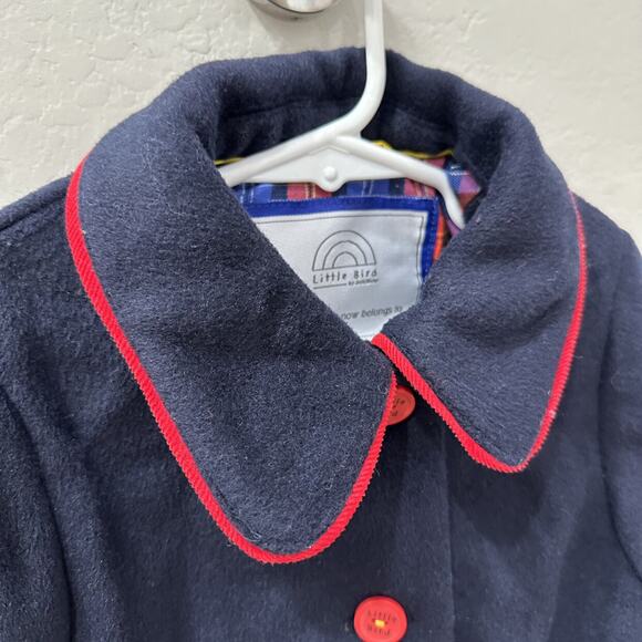 Little Bird by Jools Oliver Blue Wool Coat - Picture 2 of 9